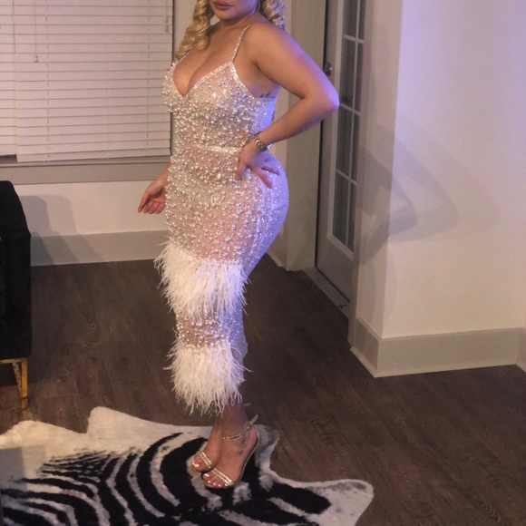 Dresses & Skirts - Pearls and Diamonds Embellished Dress!